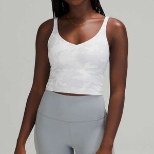 Lululemon align tank top white camo size 2